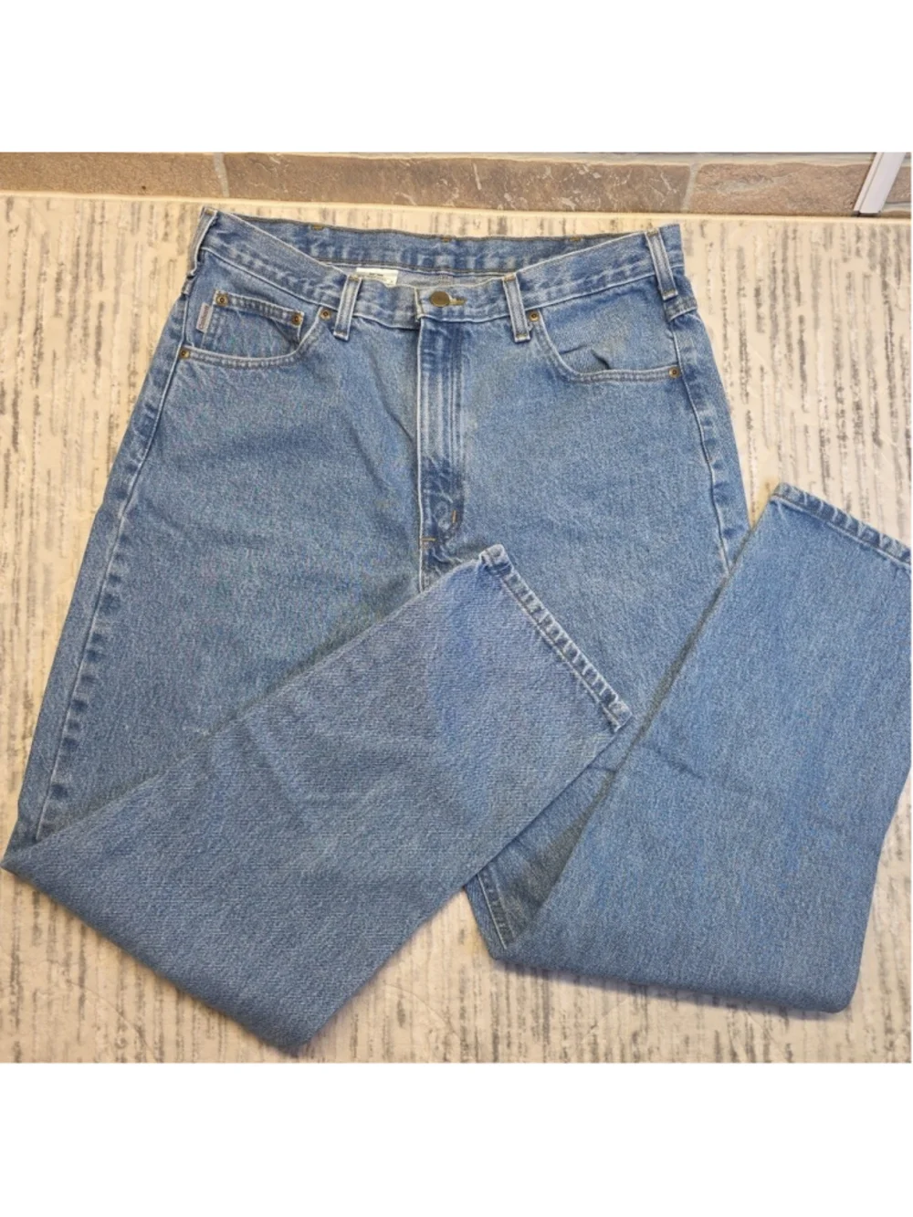 Carhartt Relaxed Fit Work Resistant RN# 14806 Sz 36 X 32 B17 STW Men's Jeans